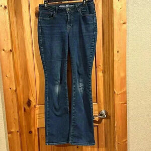 Eddie Bauer Women’s Curvy Bootcut Jeans Specifically Dyed size 8